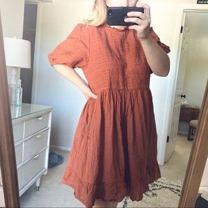 Universal Thread Burnt Orange Mini Dress Size L